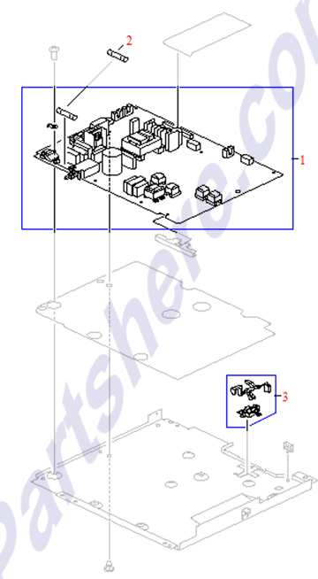 HP parts picture diagram for RH3-8006-000CN, RF5-3279-000CN, RG5-5563-050CN